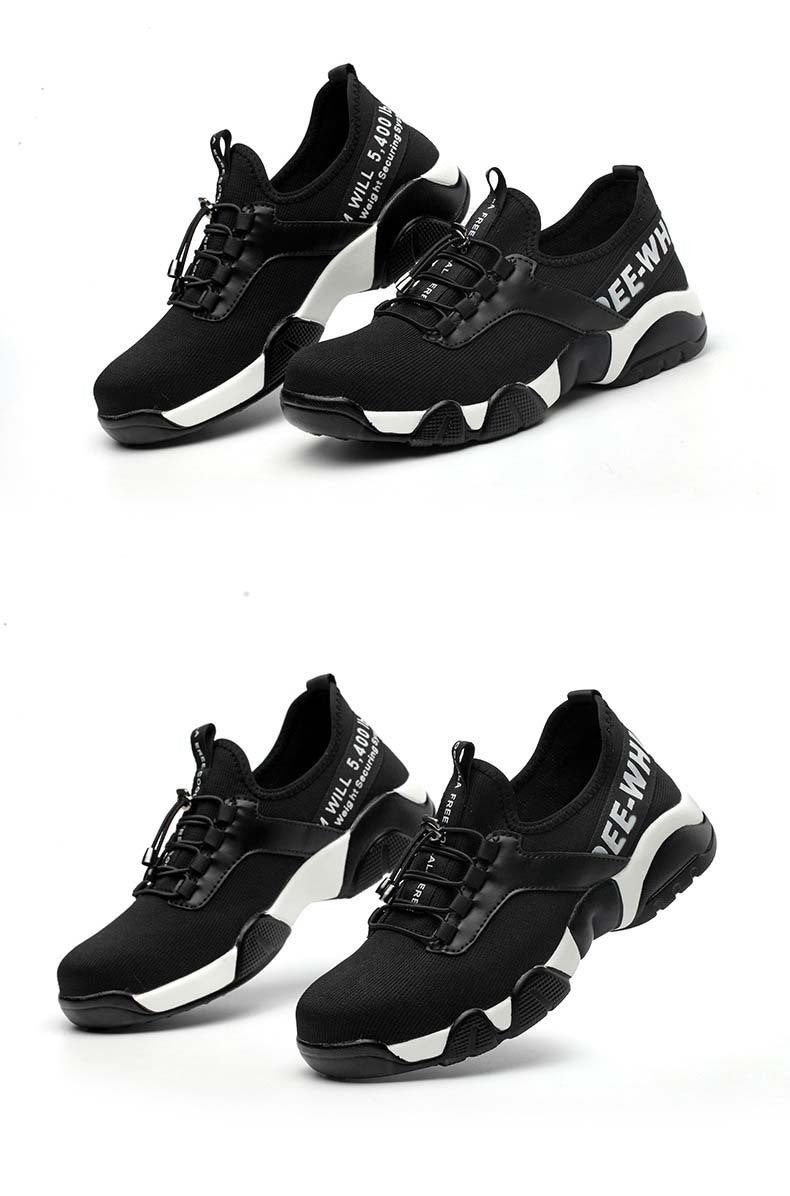 Lightweight Safety Shoes for Men | Breathable Steel Toe Work Sneakers | Protective Industrial Footwear