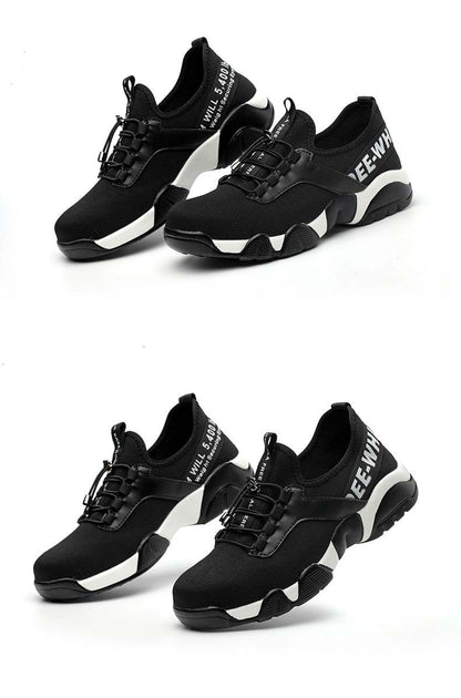 Lightweight Safety Shoes for Men | Breathable Steel Toe Work Sneakers | Protective Industrial Footwear
