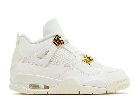  Air Jordan 4 Retro Women's Shoes Metallic Gold