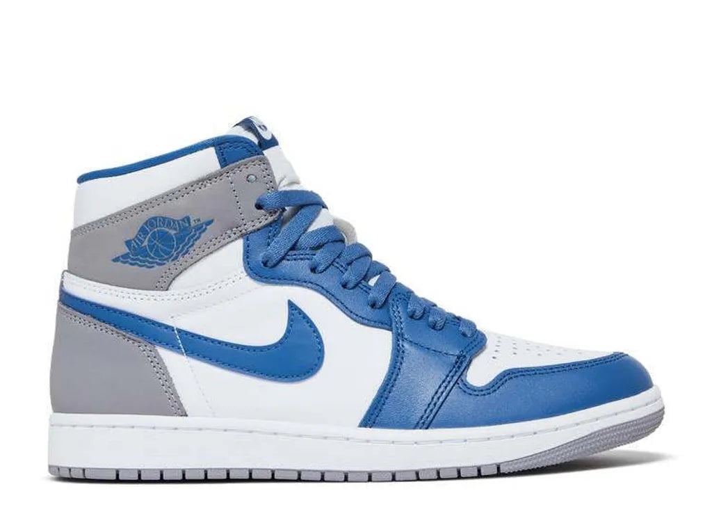  Air Jordan 1 Retro High OG First in Flight Women's Shoes Blue Gray White