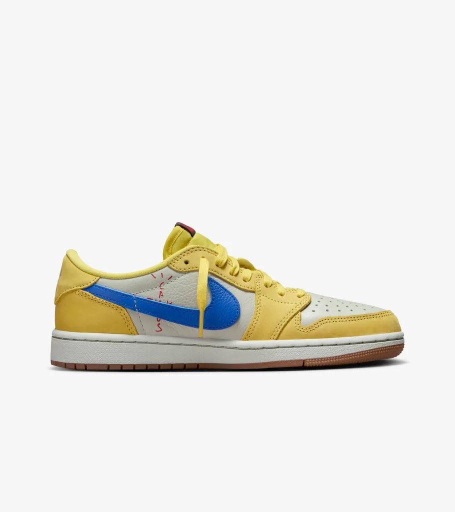  Air Jordan 1 Golf x Travis Scott Yellow Blue White